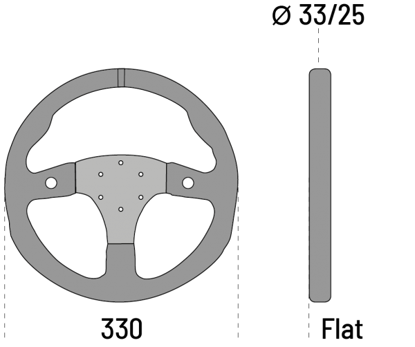 Volante R330B CON PULSANTI - immagine 2