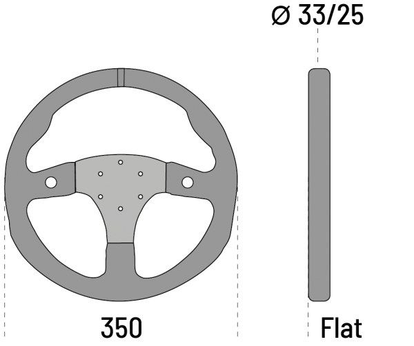 Volante R350B CON PULSANTI - immagine 2